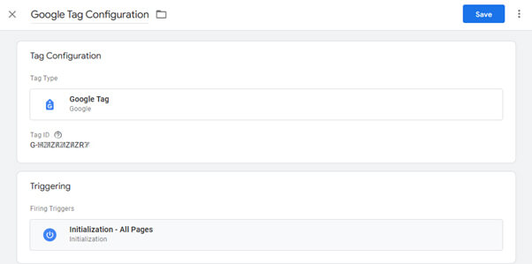 Google Tag Configuration
