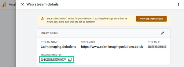 Measurement ID Google Analytics