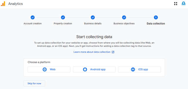 Setting up new Google Tag