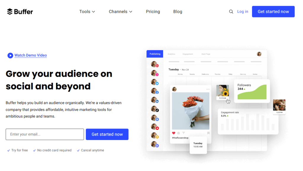 Budget-friendly Social Media Scheduler - Buffer