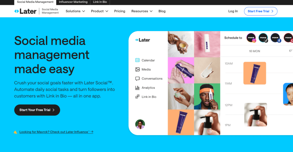 Budget-friendly Social Media Scheduler - Later