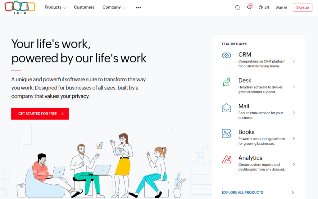 Budget-friendly Social Media Scheduler - Zoho Social