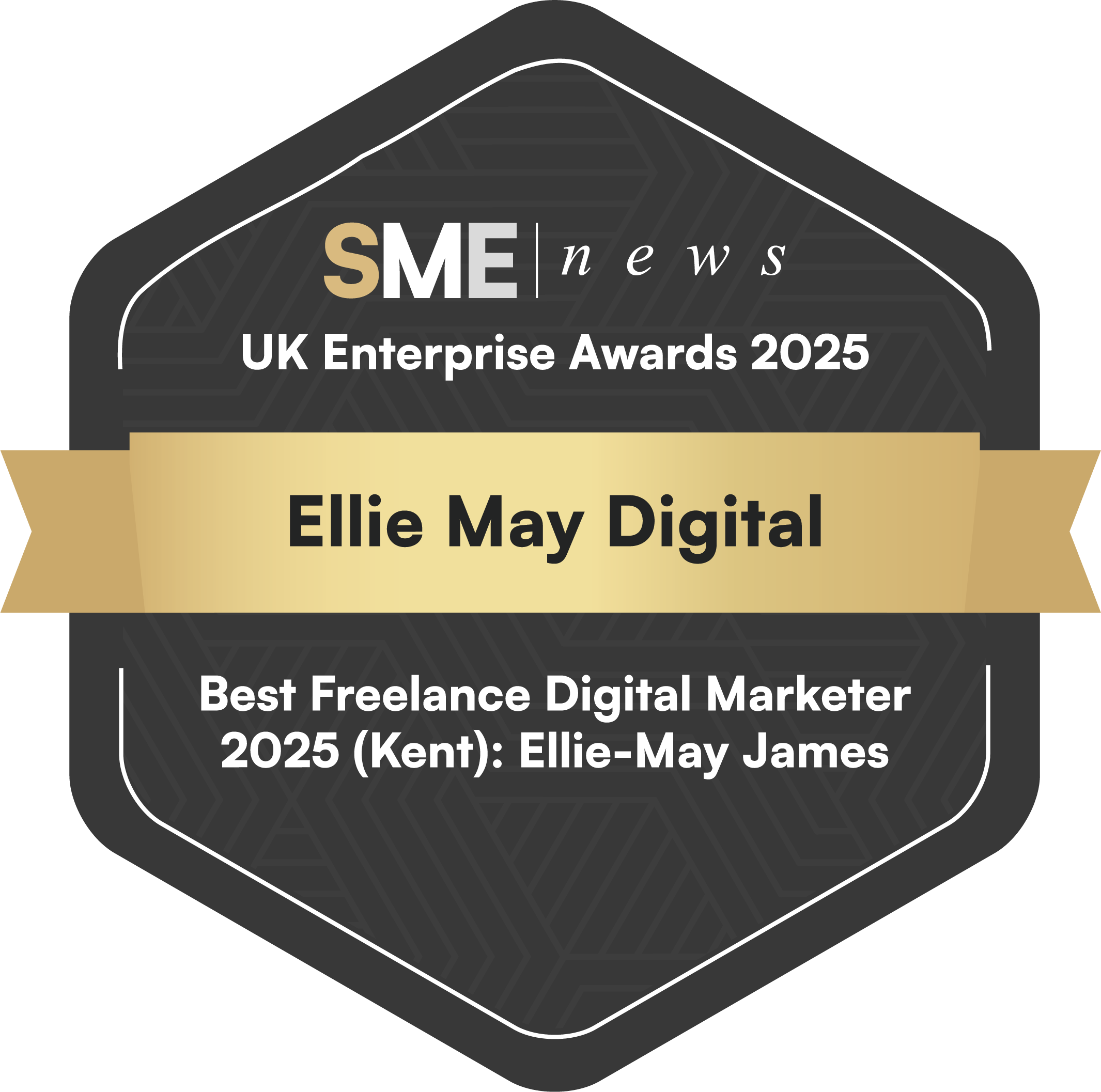 Ellie May Digital UK Enterprise Awards 2025 Winners Badge